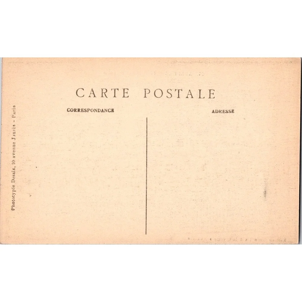 Vintage Auxerre France Rue‎ de Paris Postcard Touring Hotel 54